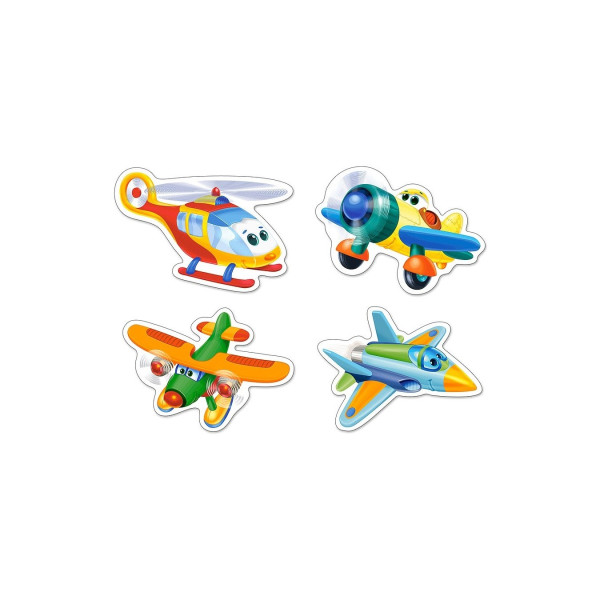 Puzzle Castorland 4 in 1 - Funny Planes, 3/4/6/9 Piese