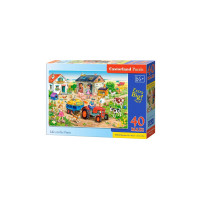 Puzzle Castorland Maxi - Life On The Farm, 40 Piese