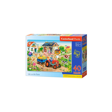 Puzzle Castorland Maxi - Life On The Farm, 40 Piese