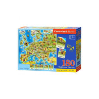 Puzzle educativ Castorland - Harta Europei, 180 piese
