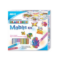 Set Creație MobileKit Glass Deco GD10P10MK, 10culori x10.5ml + accesorii Amos