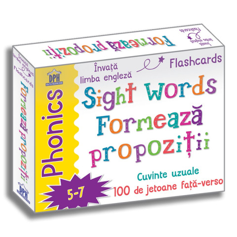 Sight words - Formează propoziții - Jetoane Limba Engleză