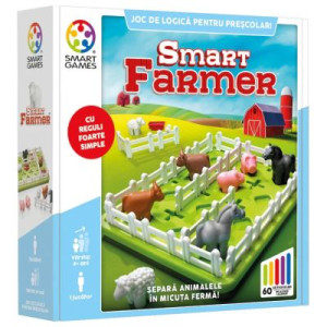 Smart Games - Smart Farmer, joc de logică cu 60 de provocari, 4+ ani, ediție internațională
