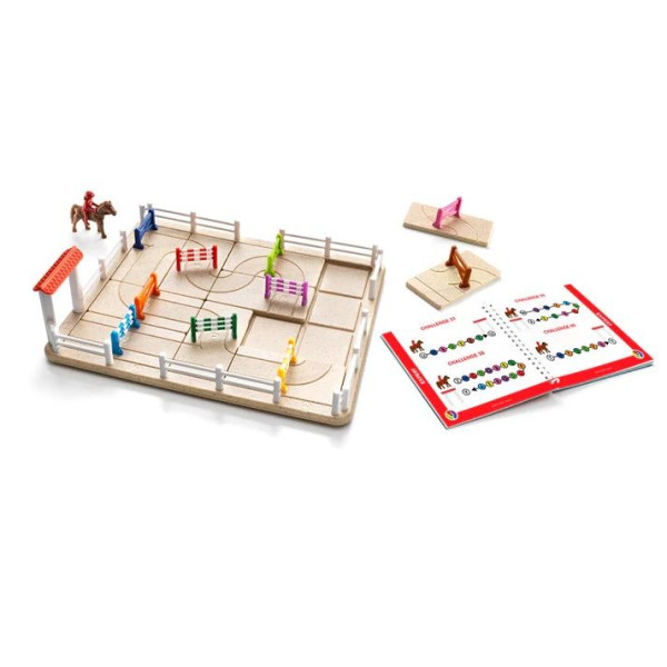 Smart Games - Horse Academy, joc de logică cu 80 de provocări, 7+ ani, ediție lb. Română