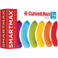 Joc magnetic Smart Max, XT-Box of 6 curved bars, set cu 6 piese curbate, Smart Games