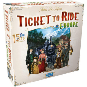 Joc Asmodee - Ticket to Ride Europe, 15th Anniversay Edition, limba engleza