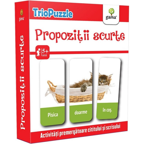 Triopuzzle: Propoziții scurte 5 ani+
