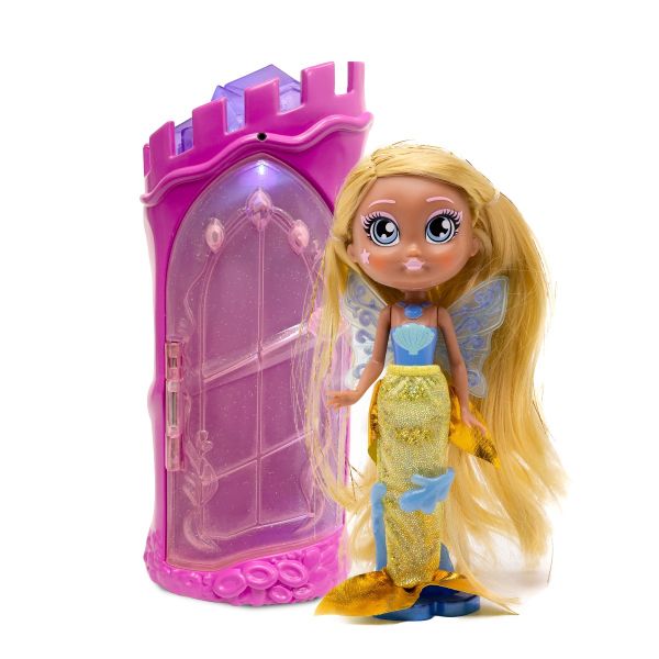 Bright Fairy Friends - Set de joacă cu sirenă, castel și accesorii Bright Fairy Friends - Set de joacă cu sirenă, castel și accesorii