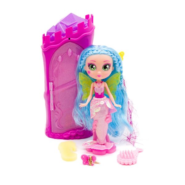 Bright Fairy Friends - Set de joacă cu sirenă, castel și accesorii Bright Fairy Friends - Set de joacă cu sirenă, castel și accesorii