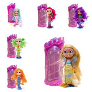 Bright Fairy Friends - Set de joacă cu sirenă, castel și accesorii