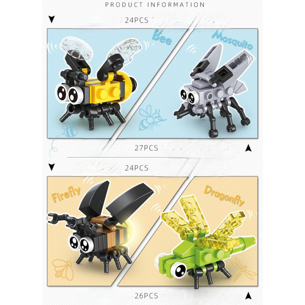Set creativ constructie insecte