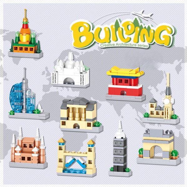 Set creativ constructie cladiri renumite