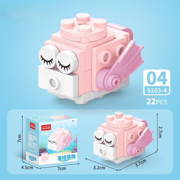 Set creativ constructie Ocean animals