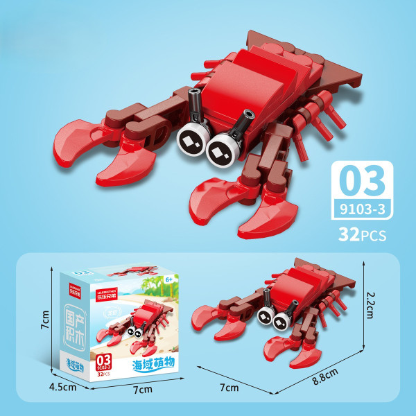 Set creativ constructie Ocean animals