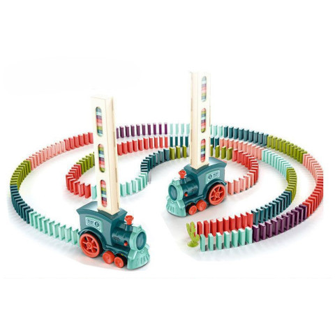 Joc domino cu locomotiva electrica