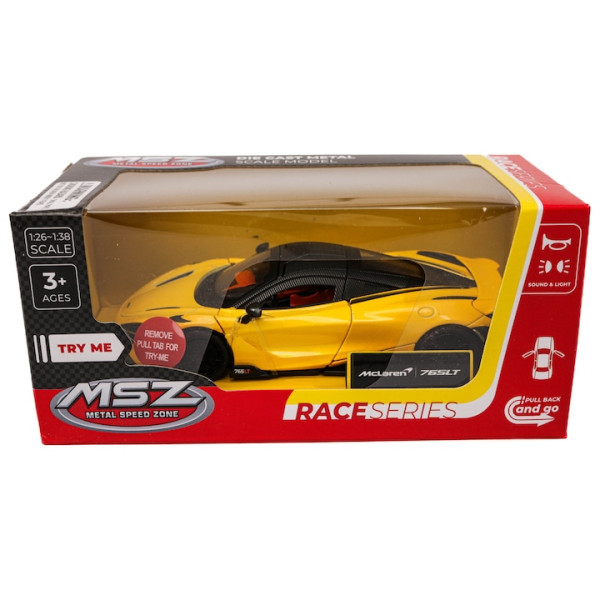 Mașinuță McLaren 765 LT MSZ 1:31 Galben