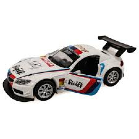 Mașinuță, MSZ, BMW Z4 GT3, usi funcționale, Alb, 1:38