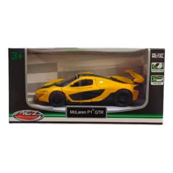 Mașinuță Mclaren P1 GTR MSZ 1:40 Galben