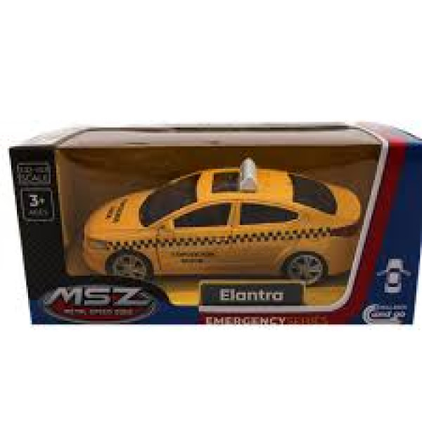 Mașinuță ELANTRA-Taxi 1:40 Galben