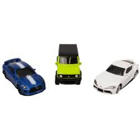 Set 3 masinute: Toyota GR Supra/Nissan GT-R/Suzuki Jimny