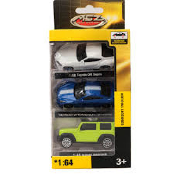 Set 3 masinute: Toyota GR Supra/Nissan GT-R/Suzuki Jimny
