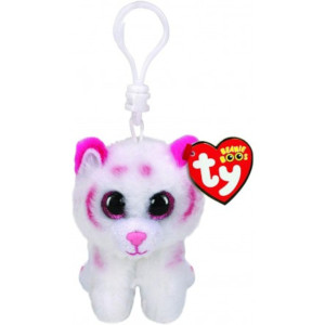 Breloc tigrul alb-roz TABOR (8.5 cm) – Ty