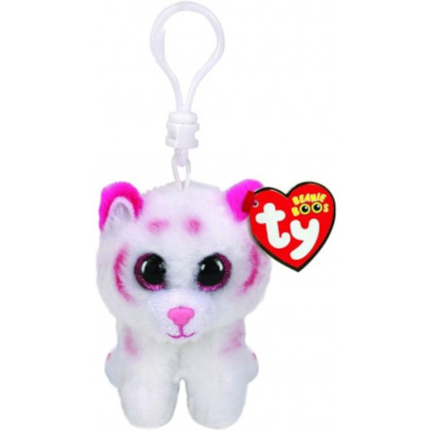 Breloc tigrul alb-roz TABOR (8.5 cm) – Ty