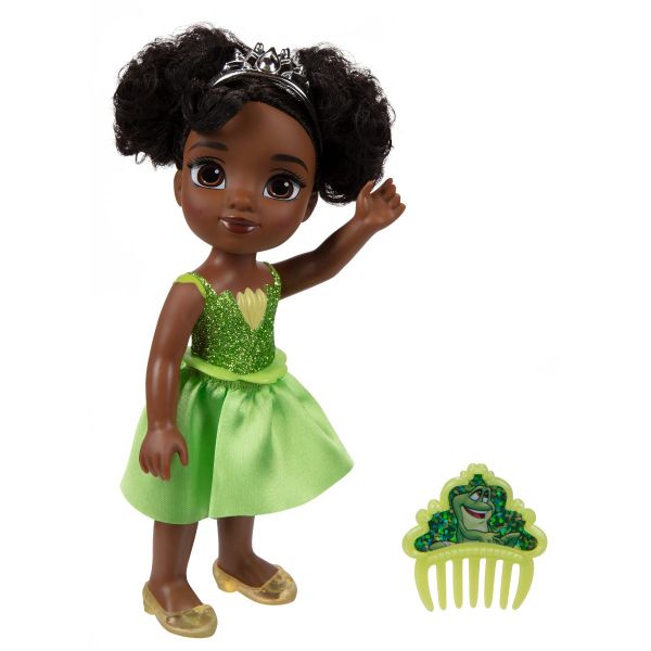 Disney Princess - Papușă cu sclipici și pieptene, 15 cm, diverse personaje Disney Princess - Papușă cu sclipici și pieptene, 15 cm, diverse personaje