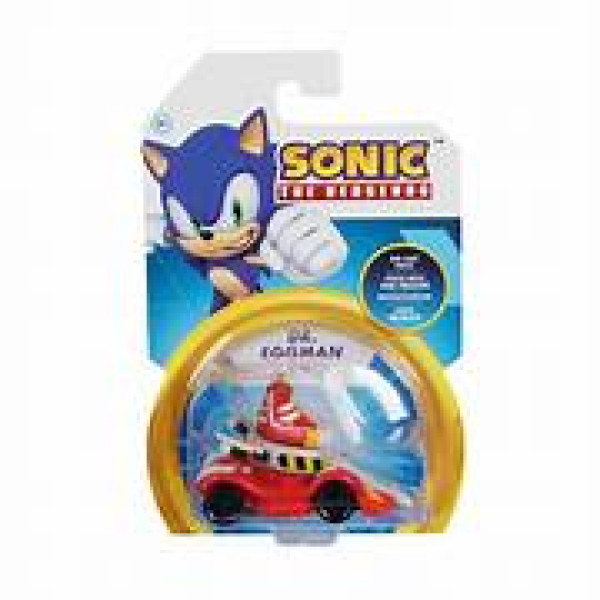 Vehicul din metal cu figurina Nintendo Sonic, personaj Eggman, scara 1:64 Vehicul din metal cu figurina Nintendo Sonic, personaj Eggman, scara 1:64