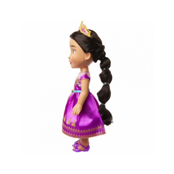 Păpușă Disney - Jasmine cu rochie mov, 38 cm