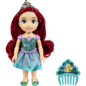 Păpușă Disney Princess cu pieptene 15 cm