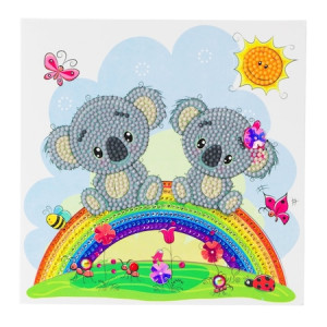 Set creativ tablou cu cristale Koala, 18x18 cm, Craft Buddy