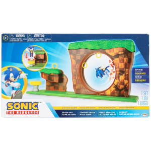 Set de joacă cu figurină Nintendo Sonic, Green Hill Zone