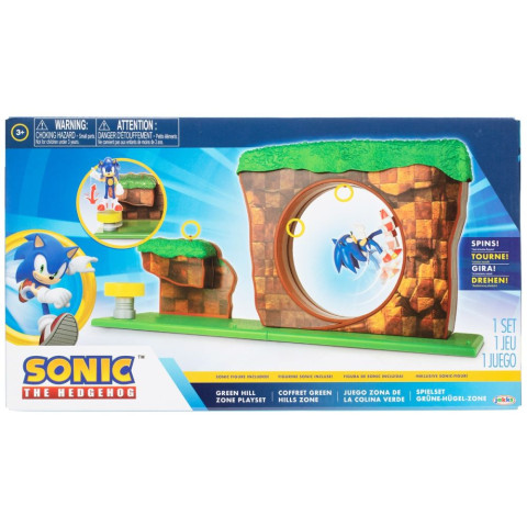 Set de joacă cu figurină Nintendo Sonic, Green Hill Zone Set de joacă cu figurină Nintendo Sonic, Green Hill Zone