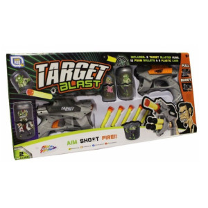 Pistoale Blaster de Jucărie, Set Cu Gloanțe De Spumă și ținte, Grafix