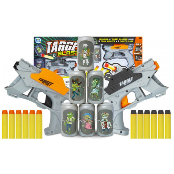 Pistoale Blaster de Jucărie, Set Cu Gloanțe De Spumă și ținte, Grafix
