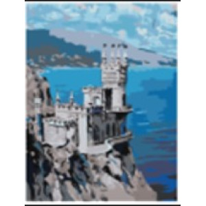 Set pictură pe numere 40*50 Castel pe stincă