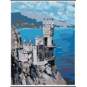 Set pictură pe numere 40*50 Castel pe stincă