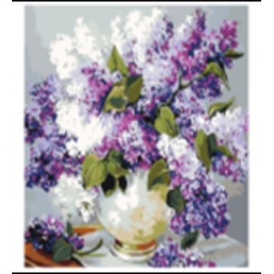 1186 Set pictură pe numere 40*50 Vază cu flori