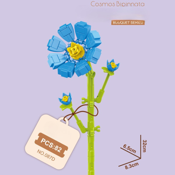 Set creativ constructie flori cu tija