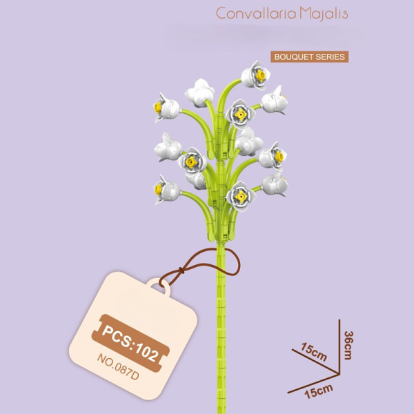 Set creativ constructie flori cu tija