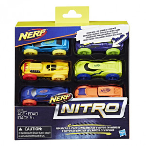 Set Nerf Nitro, pachet 6 mașinuțe
