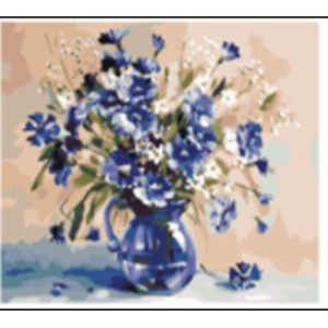 1183 Set pictură pe numere 40*50 Vază cu flori