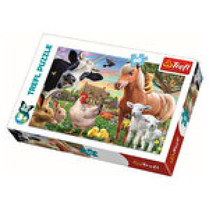 Puzzle Trefl ferma fericita, 60 piese