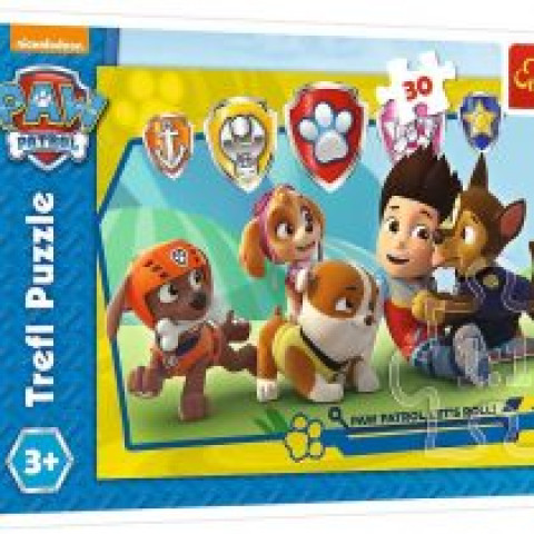 Puzzle Trefl, Paw Patrol, Ryder si prietenii, 30 piese