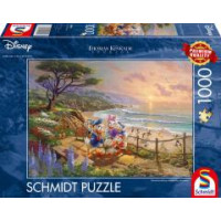 Puzzle 1000 piese - Thomas Kinkade - Disney - Donald and Daisy - A Duck Day Afternoon