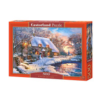 Puzzle Winter Cottage 500 piese