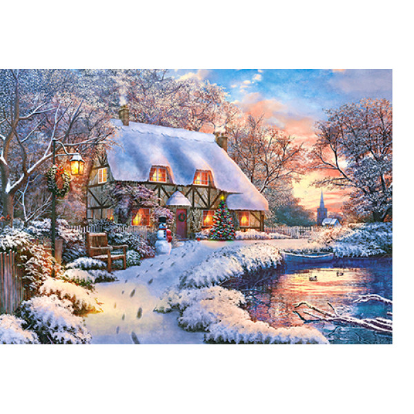 Puzzle Winter Cottage 500 piese