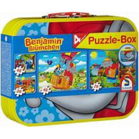 Benjamin Blümchen Puzzle Box 2x26 2x48 pieces in metal case