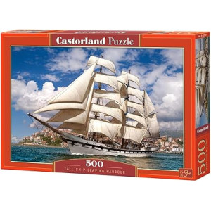Puzzle Castorland - Tall Ship Leaving Harbour - 500 Piece 